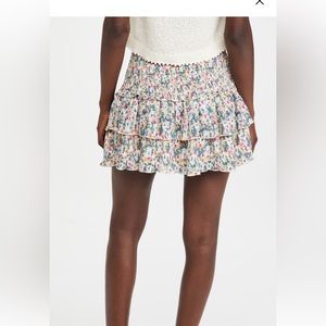 English factory mini floral skirt